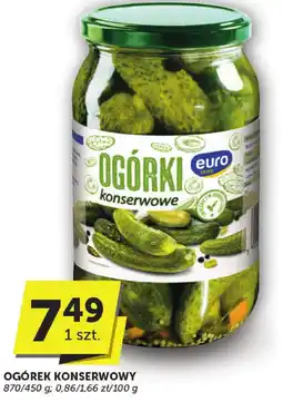 Groszek Ogórek konserwowy Euro Sklep oferta