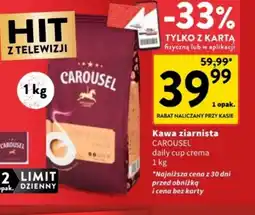Intermarche Kawa ziarnista Carousel Daily Cup Crema oferta