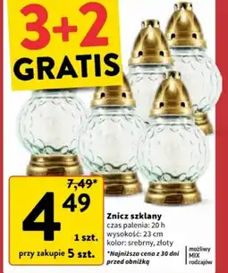 Intermarche Znicz szklany oferta