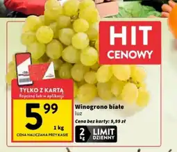 Intermarche Winogrono białe luz oferta