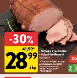 Intermarche Szynka królewska, Schab królewski Olewnik oferta