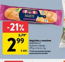 Intermarche Bagietka z masłem Bakerville oferta