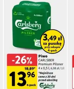 Intermarche Piwo Carlsberg Premium Pilsner oferta