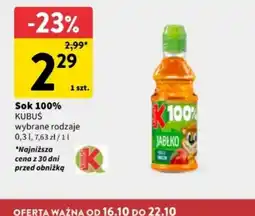 Intermarche Sok 100% Kubuś oferta