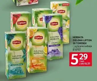 Selgros Herbata zielona lipton oferta