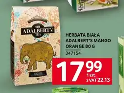 Selgros Herbata biała adalbert's mango orange oferta