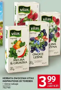 Selgros Herbata owocowa vitax inspirations oferta
