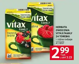 Selgros Herbata owocowa vitax family oferta