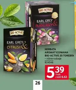 Selgros Herbata aromatyzowana big-active oferta
