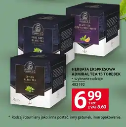 Selgros Herbata ekspresowa admiral tea oferta