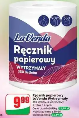 Dino Ręcznik papierowy LaVenda Wytrzymały oferta