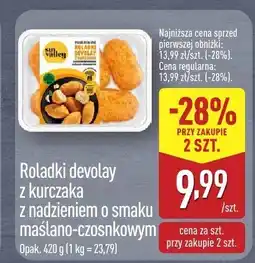 ALDI Roladki devolay z kurczaka z nadzieniem o smaku maślano-czosnkowym Aldi oferta
