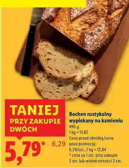 Lidl Chleb bochen rustykalny wypiekany na kamieniu Lidl oferta