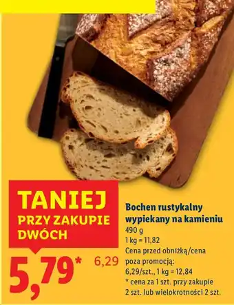 Lidl Chleb bochen rustykalny wypiekany na kamieniu Lidl oferta