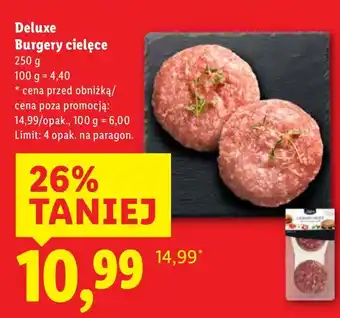 Lidl Burgery cielęce Deluxe oferta