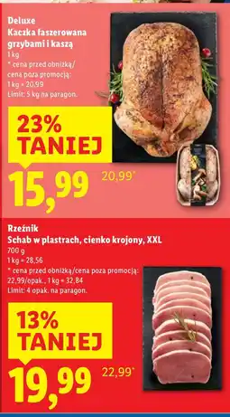 Lidl Schab w plastrach cienko krojony XXL Lidl oferta