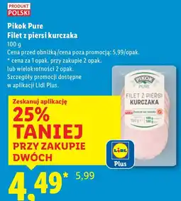 Lidl Filet z piersi kurczaka Pikok Pure oferta