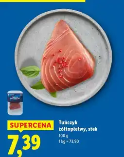 Lidl Tuńczyk żółtopłetwy, stek Lidl oferta