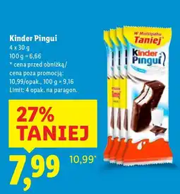 Lidl Kinder Pingui oferta