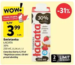 Intermarche Śmietanka 30% Łaciata oferta