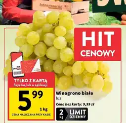 Intermarche Winogrono białe luz Intermarche oferta