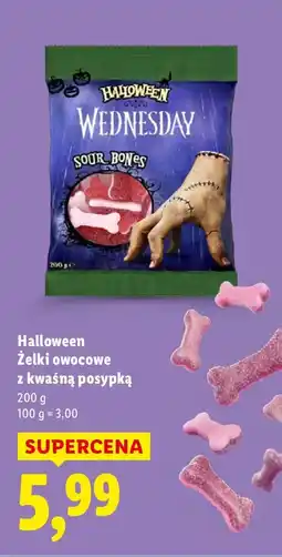 Lidl Żelki owocowe z kwaśną posypką Wednesday oferta