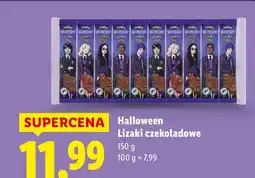 Lidl Lizaki Halloween czekoladowe Wednesday oferta