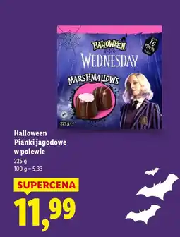 Lidl Pianki Halloween Wednesday jagodowe w polewie oferta