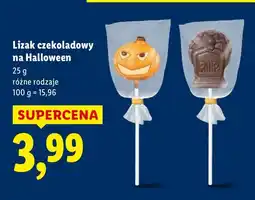 Lidl Lizak czekoladowy Halloween oferta