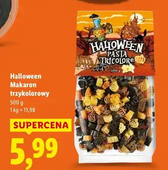 Lidl Makaron trzykolorowy Halloween oferta