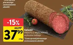 Intermarche Salami PROSTO Z WĘDLINIARNI oferta