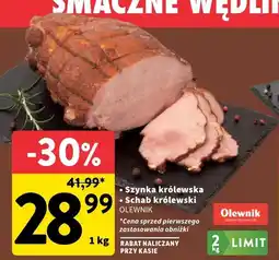 Intermarche Szynka królewska Olewnik oferta
