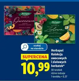 Lidl Herbata Herbapol Kolekcja owocowych i ziołowych herbatek oferta