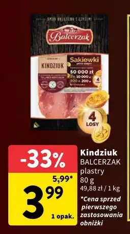 Intermarche Kindziuk plastry Balcerzak oferta