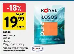 Intermarche Łosoś wędzony plastry Koral oferta