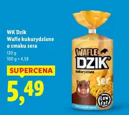 Lidl Wafle kukurydziane WK Dzik o smaku sera oferta