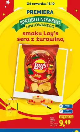 Lidl Chipsy Lay's o smaku sera z żurawiną oferta