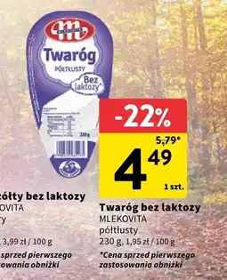 Intermarche Twaróg bez laktozy Mlekovita półtłusty oferta