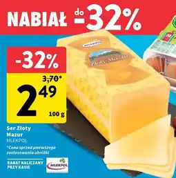 Intermarche Ser żółty Mazur Mlekpol oferta