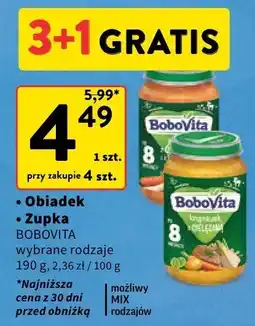 Intermarche Obiad/zupka Bobovita wybrane rodzaje oferta
