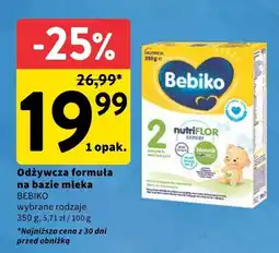 Intermarche Mleko modyfikowane Bebiko 2 nutriflor 350g oferta