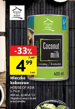Intermarche Mleko kokosowe HOUSE OF ASIA oferta