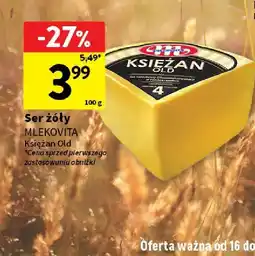 Intermarche Ser żółty Mlekovita Książan Old oferta