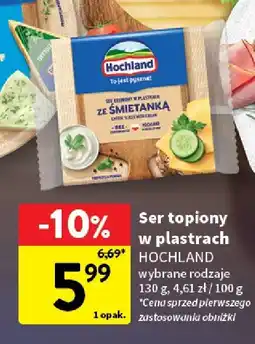 Intermarche Ser topiony w plastrach Hochland ze śmietanką oferta