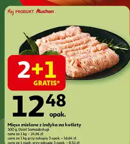 Auchan Mięso mielone z indyka na kotlety Indykpol Samo Dobro oferta