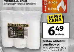 Auchan Wkład parafinowy do zniczy 40 h Aga Kalisz oferta