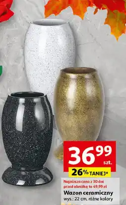 Auchan Wazon ceramiczny 22 cm oferta