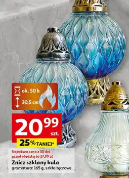 Auchan Znicz szklany kula oferta