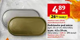 Auchan Podstawka plastikowa pod znicze 42x19 cm oferta
