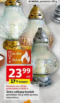 Auchan Znicz szklany koniak oferta